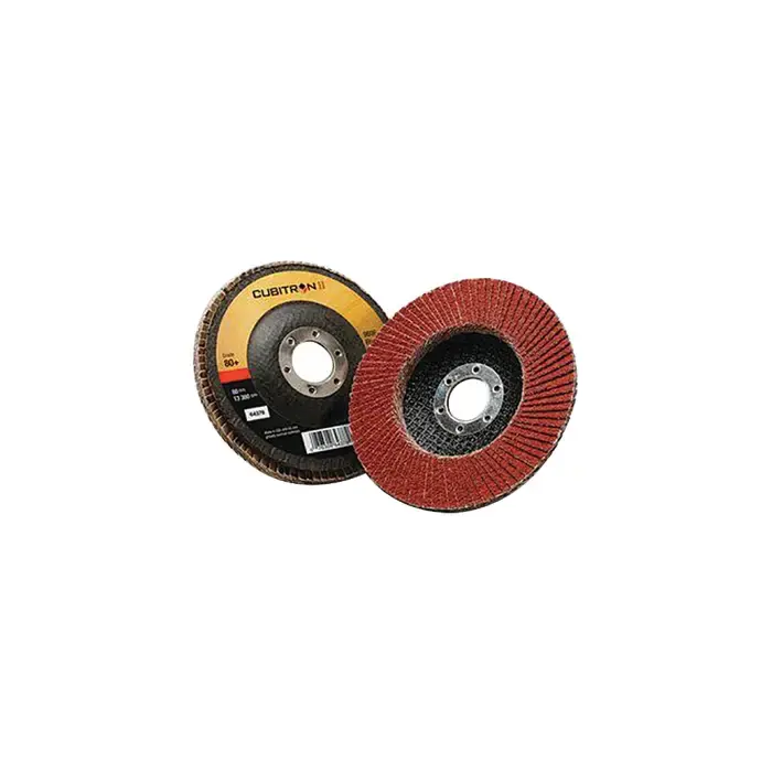 Sale 3M 076308643782 80 Grit 4-1/2" Diameter Abrasive Flap Disc - Type 27, 7/8" Arbor Hole Diameter