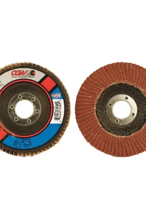 CGW ABRASIVES 39422 40 Grit 4-1/2" Diameter Abrasive Flap Disc - Type 29, 7/8" Arbor Hole Diameter Shop Now