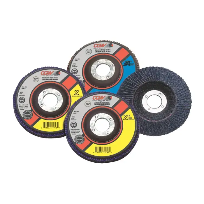 CGW ABRASIVES 42372 40 Grit 4-1/2" Diameter Abrasive Flap Disc - Type 29, 5/8"-11 Arbor Hole Diameter Limited Time