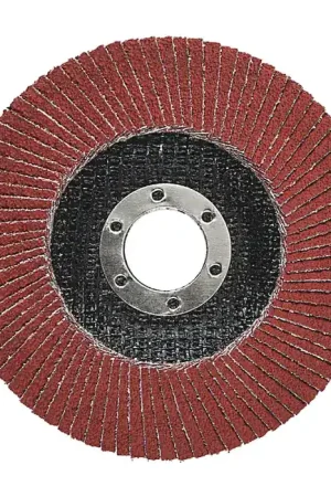 3M 7100058067 40 Grit 4-1/2" Diameter Abrasive Flap Disc - Type 27, 5/8"-11 Arbor Hole Diameter Final Sale