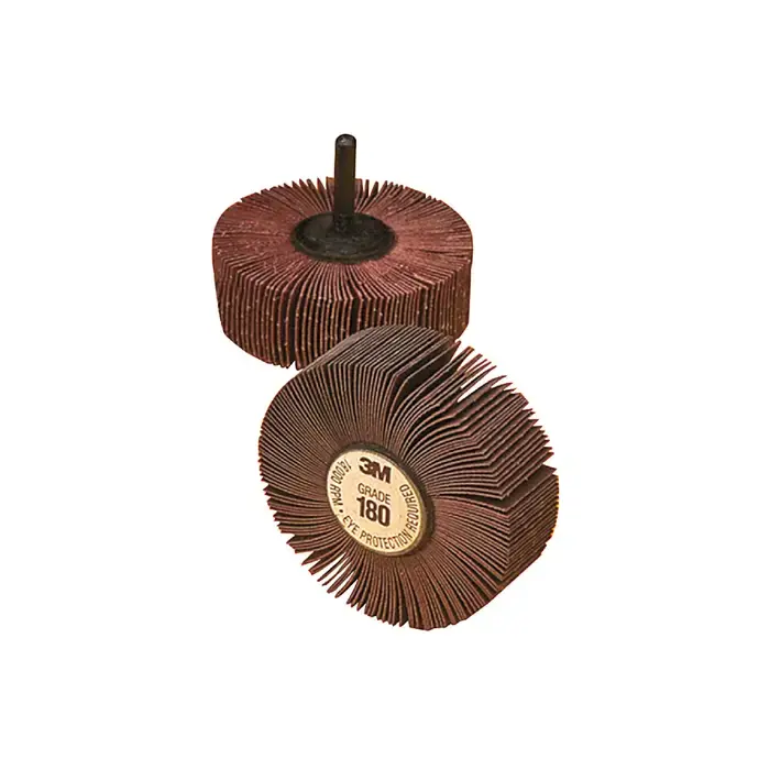 Fan Favorite 3M 7000045315 80 Grit Aluminum Oxide 2-1/2" Diameter Shank Type Abrasive Flap Wheel