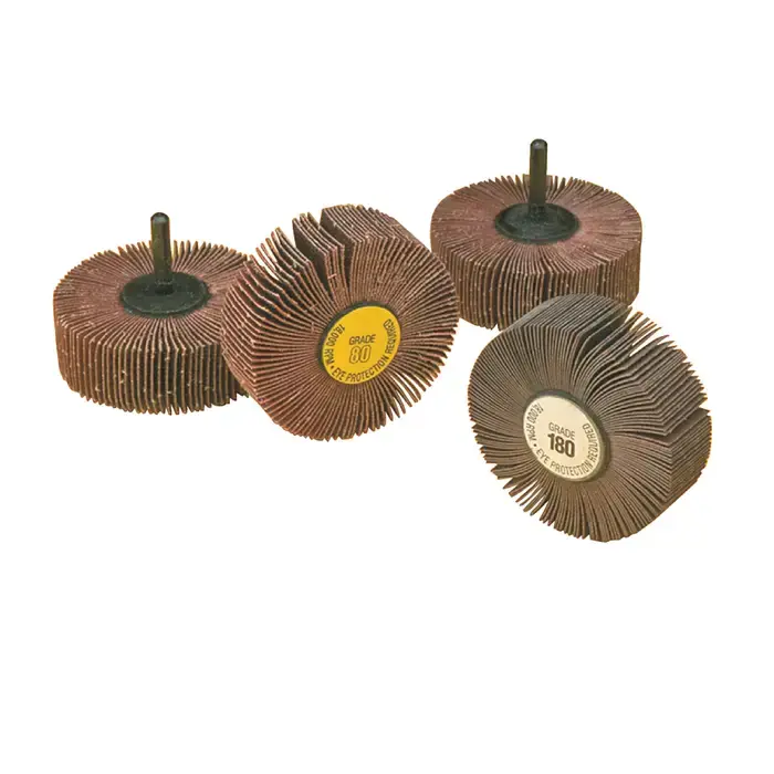 Shop Now TTC 53-605-017 80 Grit Aluminum Oxide 1-1/2" Diameter Shank Type Abrasive Flap Wheel