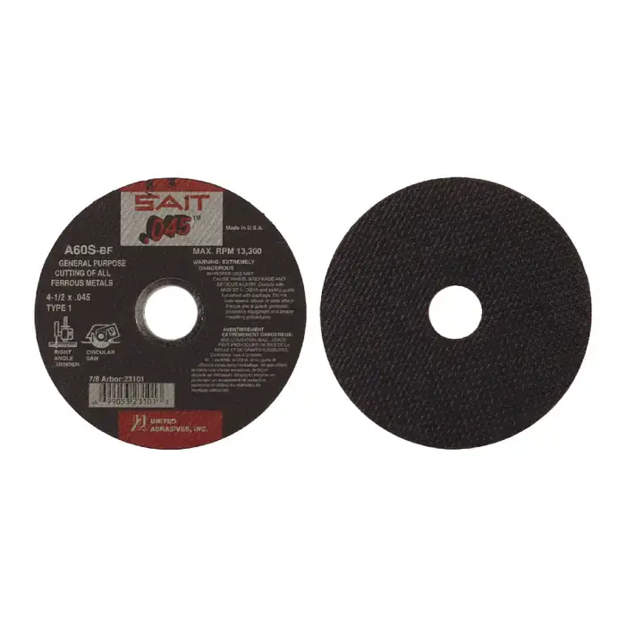 Fan Favorite SAIT 23106 6" Aluminum Oxide Grinding Wheel - 7/8" Arbor Hole