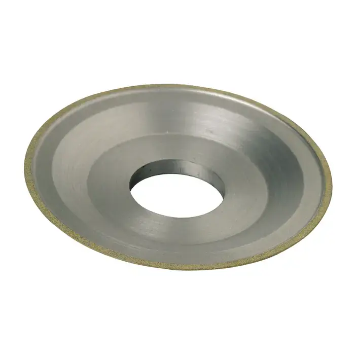 TTC PRODUCTION USA MADE 53-810-860 4" Diamond Sharpening Dish Wheel - 12V9 Wheel Type, 1-1/4" Hole Diameter, Coarse Grade Price Cut