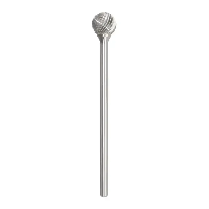 Time-Limited TTC PRODUCTION USA MADE 20-004-241 1/2" Carbide Rotary Bur - Ball, Straight Shank, Best for Steel