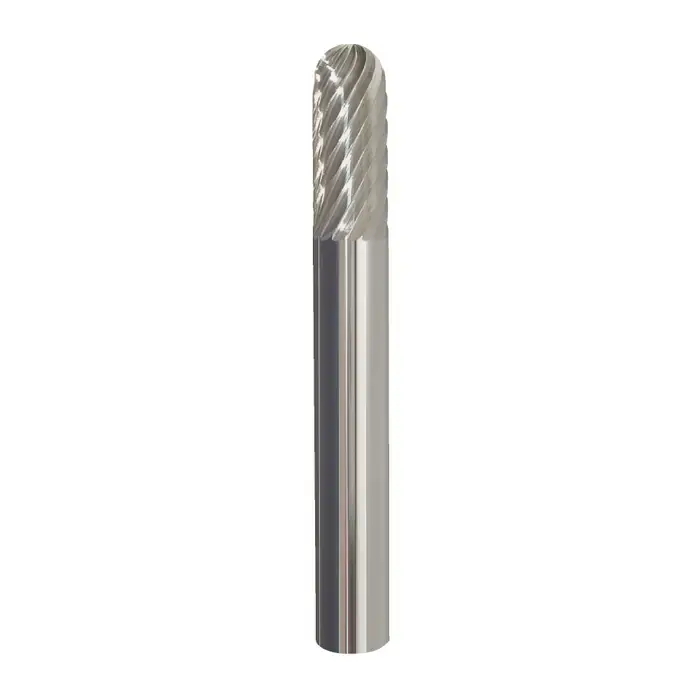 Best Price TTC PRODUCTION USA MADE 20-003-007 5/32" Carbide Rotary Bur - Cylindrical-Radius End, Straight Shank, Best for Steel