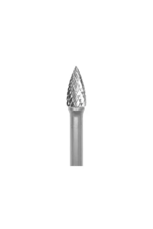 Place Order GROBET 32.690SY 1/2" Carbide Rotary Bur - Tree-Pointed End, Straight Shank, Best for Steel