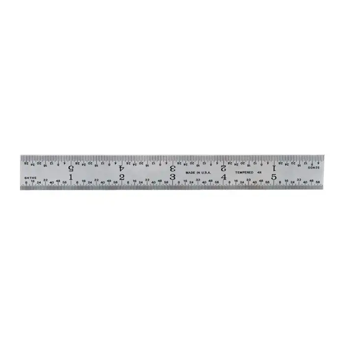 Trusted Brand PEC 162-006 6", 16R (32nds, 64ths, 50ths,100ths) Graduation Rigid Rule
