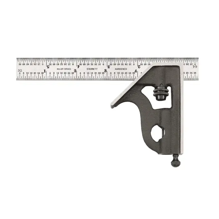 STARRETT 11H-6-4R 2 Piece, 6" Blade Reversible Head Type Combination Square Set Reduced Price