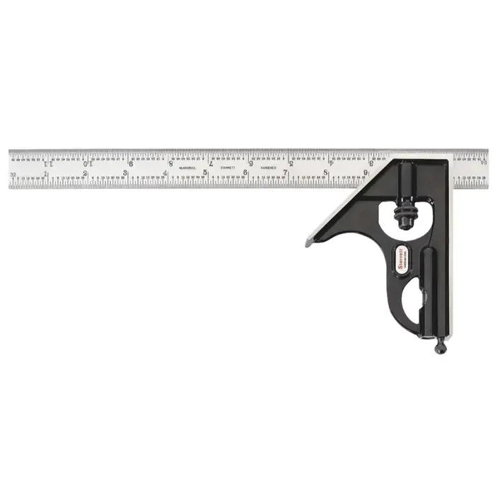 STARRETT C33H-12-4R 2 Piece, 12" Blade Reversible Head Type Combination Square Set Hot Picks
