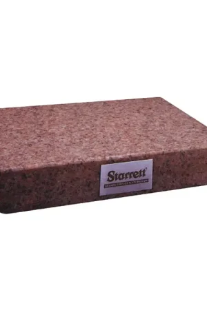 Best Price STARRETT 88758 48" Length, 72" Width, A Grade, 0 No. of Ledges Superior Red Granite Surface Plate