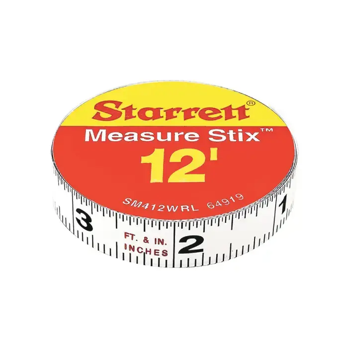 STARRETT SM412WRL 12‘ x 1/2" Blade Size, Inch Reads, Manual Measuring Tape Top Rated