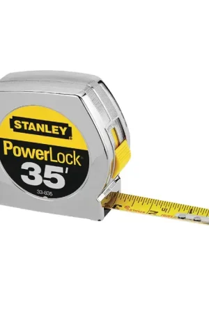 Buy Online STANLEY 33-835 35‘ x 1" Blade Size, Inch Reads, Chrome Case, Manual Measuring Tape