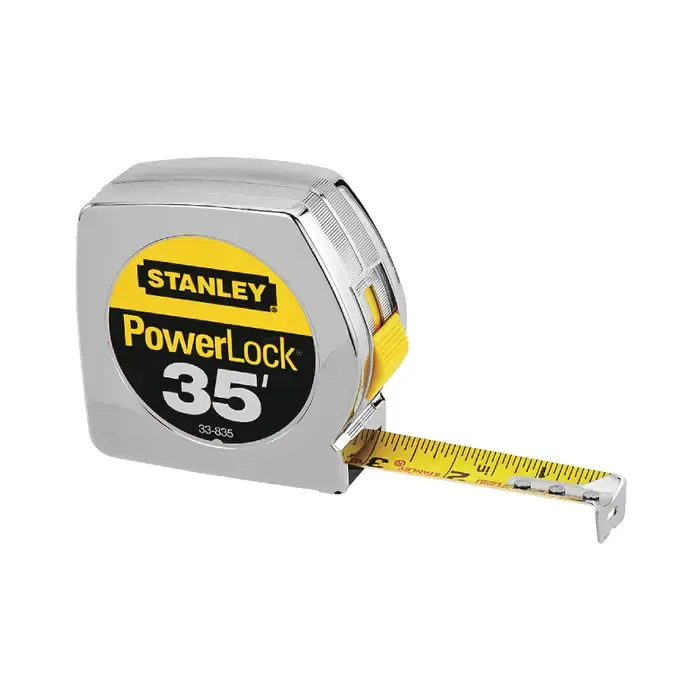 Buy Online STANLEY 33-835 35‘ x 1" Blade Size, Inch Reads, Chrome Case, Manual Measuring Tape