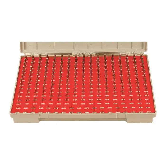 VERMONT GAGE 101400300 .0115" thru .2505" Range, Minus Tolerance Type, ZZ Class, 240 Piece Pin Gage Set Markdown
