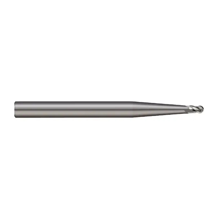 New Release MICRO 100 BMS-020-2 .020" Size, .030" LOC, 2 Flute, Solid Carbide Ball/Miniature Combination End Mill