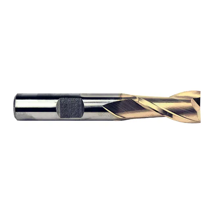 Affordable TTC PRODUCTION HP 09-335-690 1-5/8" Size, 1-5/8" LOC, 2 Flute, TiN High Speed Steel Square End Mill