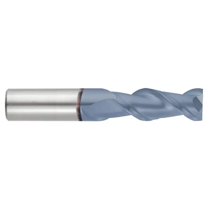 New Arrival NIAGARA N61462 3/8" Size, 1" LOC, 2 Flute, TiCN Solid Carbide Square End Mill