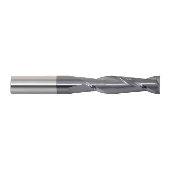 Hassle-Free Returns RUSHMORE USA 103042 3/8" Size, 1-3/4" LOC, 2 Flute, TiAlN Solid Carbide Square End Mill