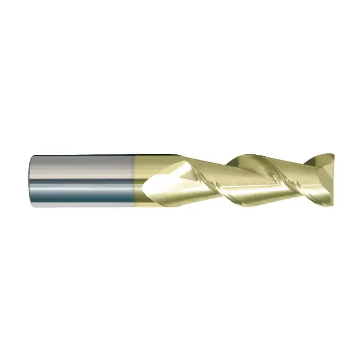 Next Day Delivery RUSHMORE USA 104935 7/16" Size, 1-1/4" LOC, .005"-.010" Radius, 2 Flute, Solid Carbide Corner Radius End Mill