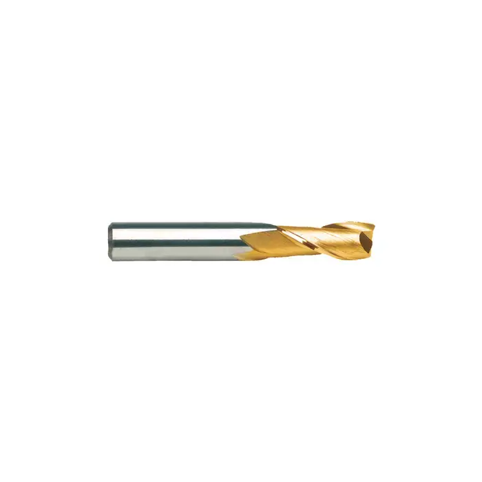 RUSHMORE USA 100469 9/32" Size, 3/4" LOC, 2 Flute, TiN Solid Carbide Square End Mill Secure Checkout