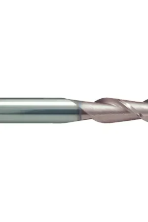 Best Choice RUSHMORE USA 100236 3/16" Size, 5/8" LOC, 2 Flute, TiCN Solid Carbide Square End Mill