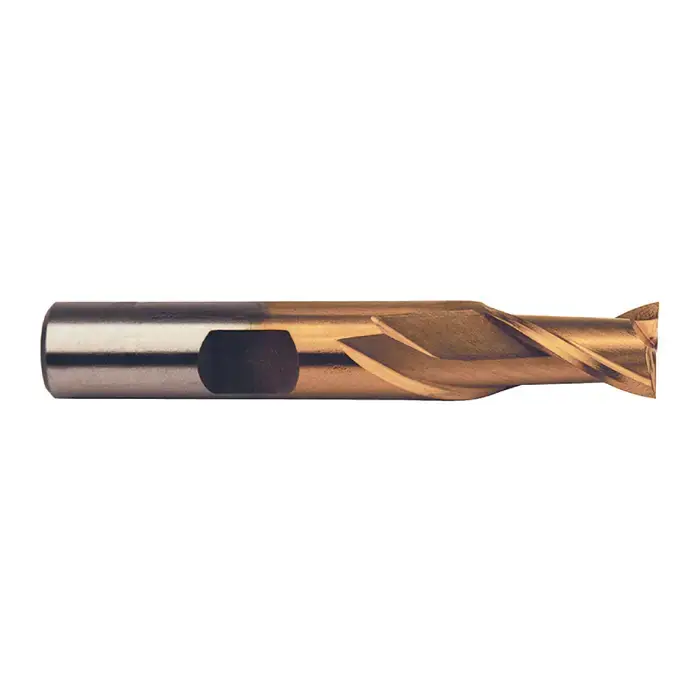 Low Price TTC 08-371-548 3/4" Size, 1-5/16" LOC, 2 Flute, TiN High Speed Steel Square End Mill