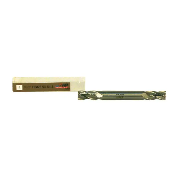 TTC PRODUCTION HP 08-001-024 3/8" Size, 3/4" LOC, 4 Flute, Bright High Speed Steel Square End Mill Low Price