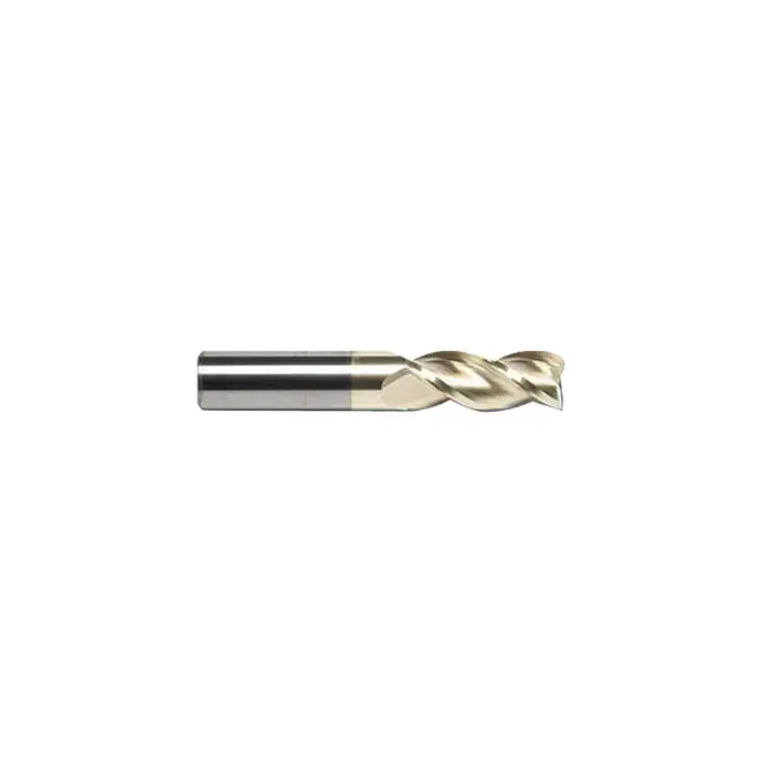 Clearance RUSHMORE USA 314436 1/8" Size, 1/4" LOC, 3 Flute, ZrN Solid Carbide Square End Mill