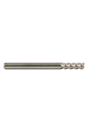 Authentic M.A. FORD 11243750 7/16" Size, 1" LOC, 3 Flute, Bright Solid Carbide Square End Mill