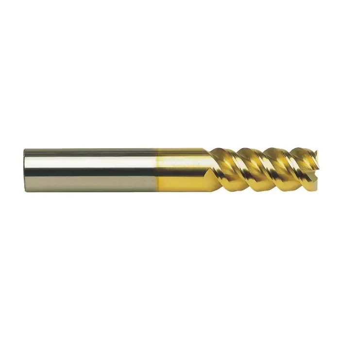 Authentic M.A. FORD 11212500T 1/8" Size, 3/8" LOC, 3 Flute, TiN Solid Carbide Square End Mill