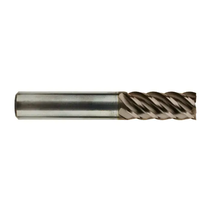 Genuine T&O 20-104-330 5/8" Size, 1-5/8" LOC, 5 Flute, TiCN Solid Carbide Square End Mill
