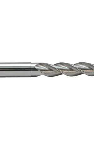 M.A. FORD 13831259N 5/16" Size, 7/16" LOC, 3 Flute, Bright Solid Carbide Square End Mill Direct From Factory