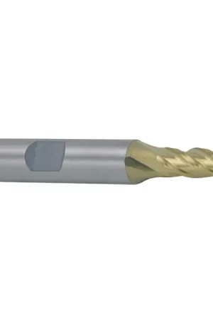 Premium WELDON 44113 5/32" Size, 1/2" LOC, 4 Flute, TiN M42 8% Cobalt Square End Mill