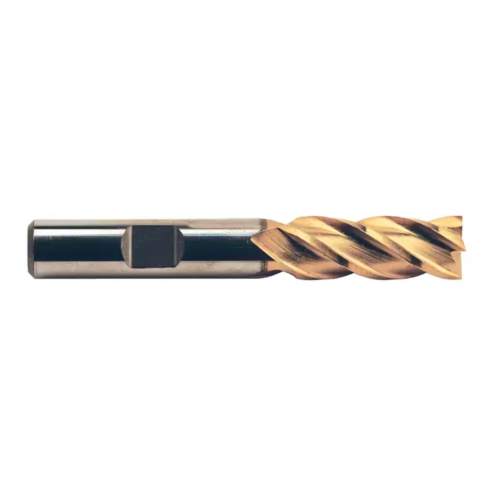 Low Price WELDON 44133 15/32" Size, 1" LOC, 4 Flute, TiN M42 8% Cobalt Square End Mill