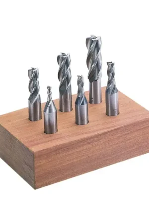 Don't Miss Out TTC PRODUCTION HP D2M6S 3.00mm to 12.00mm Size, Multiple Flute, Square End High Speed Steel End Mill Set