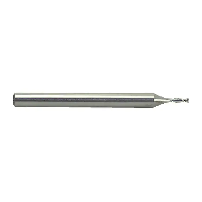 NIAGARA N59586 .0210" Size, .063" LOC, 2 Flute, Solid Carbide Miniature End Mill Crafted