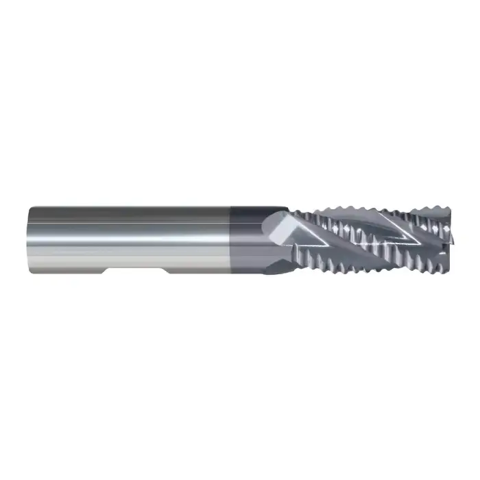 Same Day Shipping RUSHMORE USA 104855 5/8" Size, Medium Pitch, 1-1/4" LOC, 4 Flute, Solid Carbide Roughing End Mill