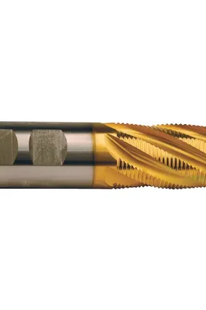 Hot Picks TTC PRODUCTION HP 08-204-250 1-1/4" Size, Fine Pitch, 4" LOC, 6 Flute, M42 8% Cobalt Roughing End Mill