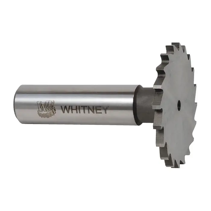 WHITNEY TOOL 20219 1-1/4" Dia., None ANSI, 7/64" Face Width, M42 8% Cobalt, 18 Teeth Woodruff Keyseat Cutter Today Only