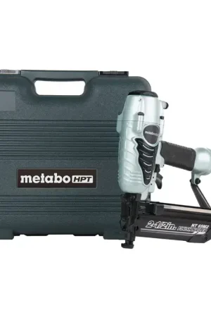 Get Yours METABO HPT NT65M2SM Finish Nailer Type, 16 GA Gauge Pneumatic Finish Nailer with Air Duster
