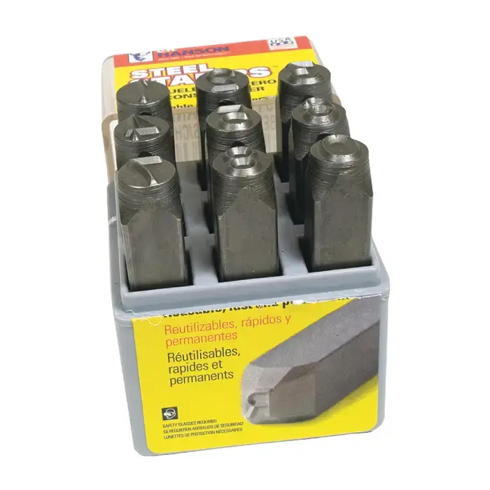 One Day Deal C.H. HANSON 22861 Number Set Type, 1/8" Character Size, 0-8 / use 6 as 9 Characters Letters & Figures