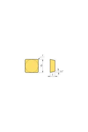 While Supplies Last TTC PRODUCTION 22-062-424 - SPG424 C5/C6, 90° Square, Indexable Carbide Turning / Boring Insert