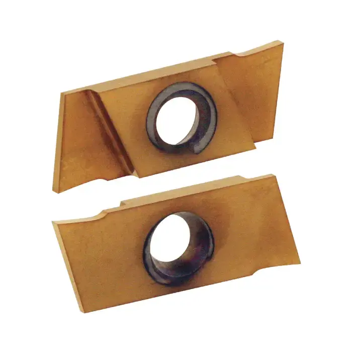 NIKCOLE - GIE-7-GP-1.0RN C6-PV, Indexable Carbide On-Edge Grooving Insert, 0.039" Cutting Width, Right Hand Best Choice