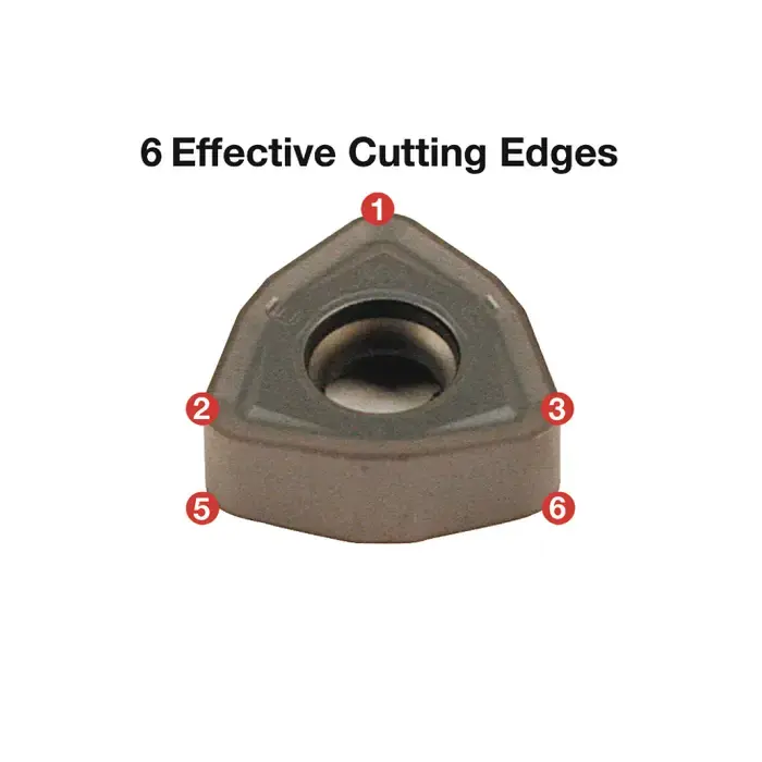 KORLOY 1-02-054243 - WNMX130520ZNN-MF PC5400, 80° Trigon, Indexable Carbide Milling Insert Free Returns