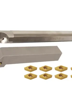 AKUMA 18.01.01034 - 3/4" Turning / Boring Set With Inserts, Right Hand One Day Deal