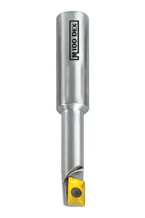 Super Sale M100DEX 30-1616 - AAAP 1616 2, 0.500" 90 Degree Indexable End Mill for APKT1003 Inserts, Weldon, Right Hand