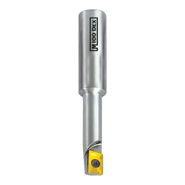 Super Sale M100DEX 30-1616 - AAAP 1616 2, 0.500" 90 Degree Indexable End Mill for APKT1003 Inserts, Weldon, Right Hand