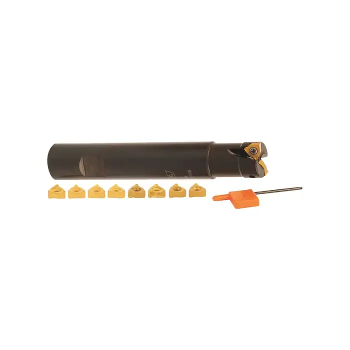 Limited Time AKUMA 07.13.00219 - 1.000" - 90 Degree Indexable End Mill Set With Inserts (Single), Right Hand