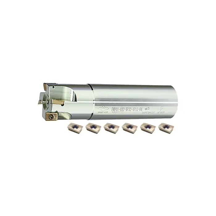 Hot Deal ZCC-CT KIT2-EMP01-01-01 - 0.500" - 90 Degree Indexable End Mill Set With Inserts (Single), Right Hand